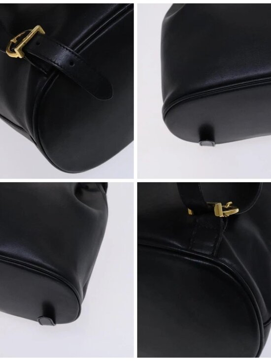Salvatore Ferragamo Backpack Leather Black Gold main image 4